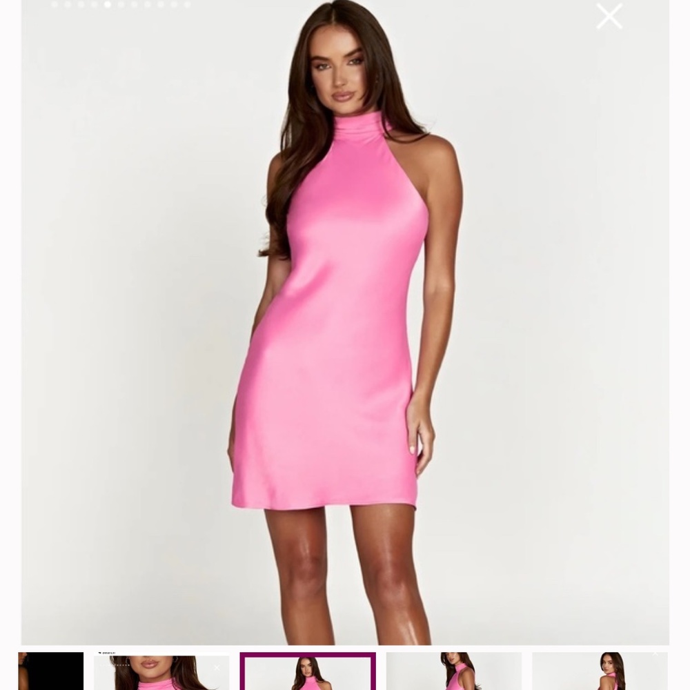 Meshki Claire A Line Minidress Pink size S - Picture 3 of 9